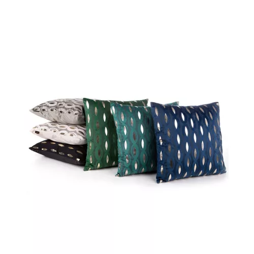 Blink5 bársony párnahuzat Türkiz/arany 45x45 cm