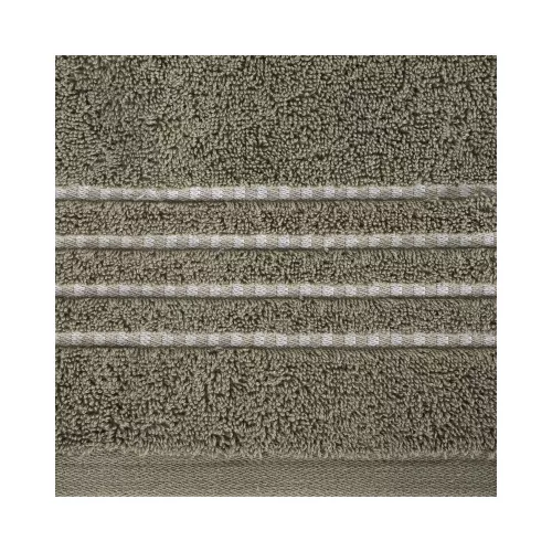 Fiore csíkos törölköző Barna 30x50 cm