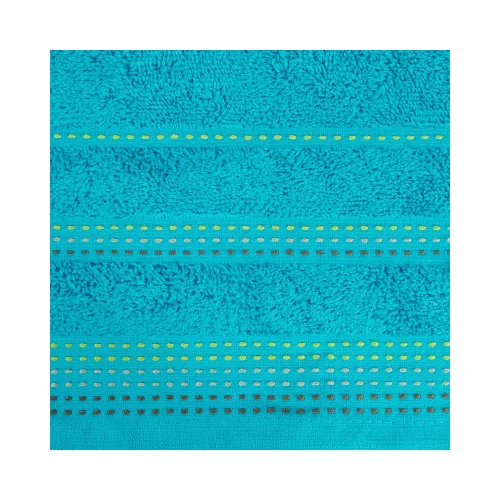 Pola csíkos törölköző Türkiz 50x90 cm