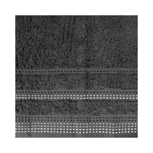 Pola csíkos törölköző Acélszürke 50x90 cm