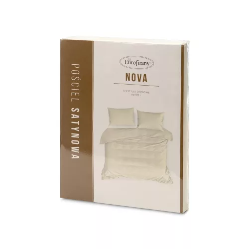 Nova3 pamut-szatén ágyneműhuzat Krémszín 220x200 cm - 70x80 cm 2db