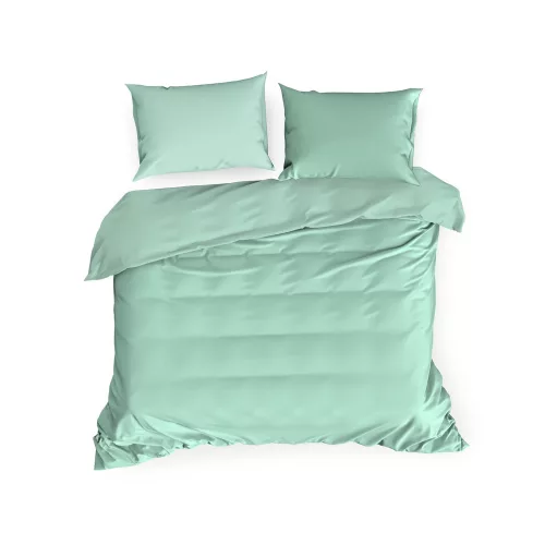 Nova3 pamut-szatén ágyneműhuzat Menta 140x200 cm - 70x80 cm 1db