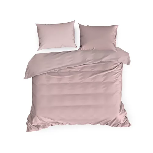 Nova3 pamut-szatén ágyneműhuzat Pasztell rózsaszín 140x200 cm - 70x80 cm 1db