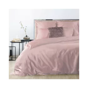   Nova3 pamut-szatén ágyneműhuzat Pasztell rózsaszín 220x200 cm - 70x80 cm 2db