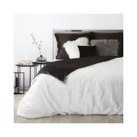   Nova3 pamut-szatén kétoldalas ágyneműhuzat Fehér/fekete 140x200 cm - 70x80 cm 1db