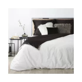   Nova3 pamut-szatén kétoldalas ágyneműhuzat Fehér/fekete 220x200 cm - 70x80 cm 2db