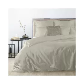   Nova3 pamut-szatén ágyneműhuzat Szürkésbézs 180x200 cm - 70x80 cm 2db