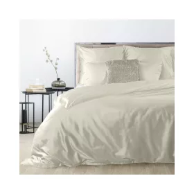   Dina egyszínű pamut-szatén ágyneműhuzat Bézs 160x200 cm - 70x80 cm 2db