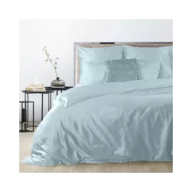   Dina egyszínű pamut-szatén ágyneműhuzat Világoskék 220x200 cm - 70x80 cm 2db