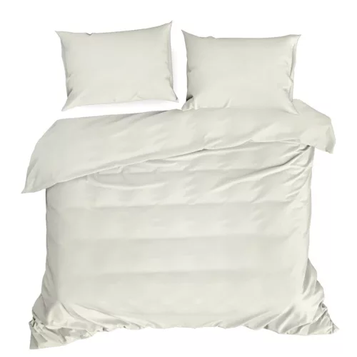 Dina egyszínű pamut-szatén ágyneműhuzat Krémszín 220x200 cm - 70x80 cm 2db
