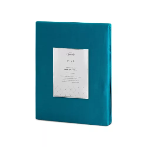 Dina egyszínű pamut-szatén ágyneműhuzat Türkiz 160x200 cm - 70x80 cm 2db