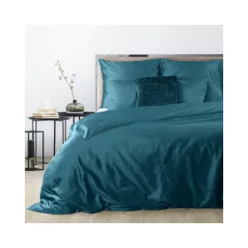  Dina egyszínű pamut-szatén ágyneműhuzat Türkiz 220x200 cm - 70x80 cm 2db
