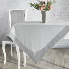   Klara exkluzív asztalterítő kristály díszítéssel Acélszürke 145x280 cm