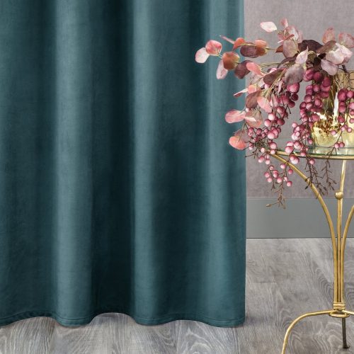 Melanie bársony sötétítő függöny Sötétkék 140x250 cm