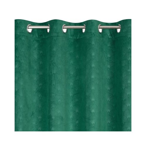 Julia bársony sötétítő függöny Sötétzöld 140x250 cm