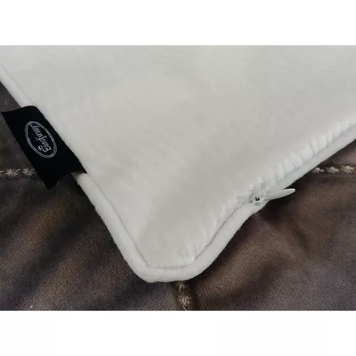 Lili bársony párnahuzat Fehér 40x40 cm