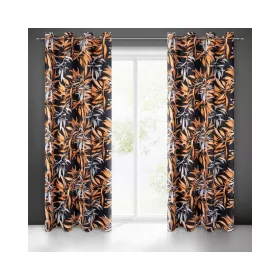   Zoja Pierre Cardin bársony sötétítő függöny Fekete/piros 140x250 cm