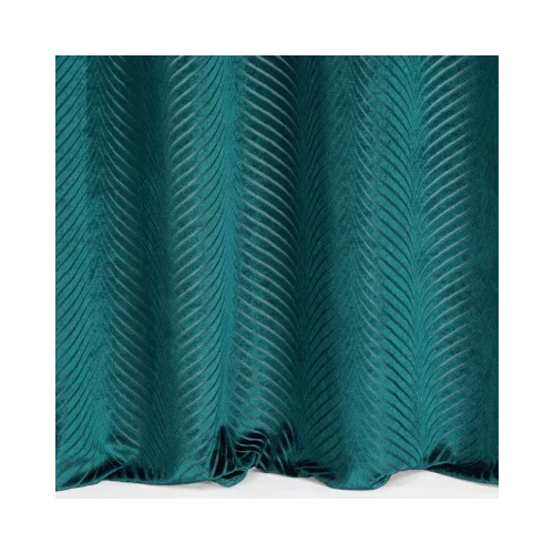 Lussi áttört jacquard mintás bársony függöny Sötét türkiz 140x250 cm