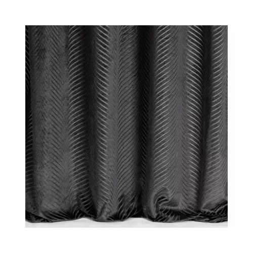 Lussi áttört jacquard mintás bársony függöny Fekete 140x250 cm