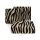 Zebra mintás jacquard törölköző Fekete/bézs 70x140 cm