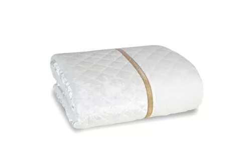 Kristin bársony ágytakaró Fehér 220x240 cm