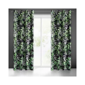   Zoja Pierre Cardin bársony sötétítő függöny Fekete/zöld 140x250 cm