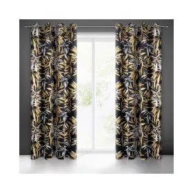   Zoja Pierre Cardin bársony sötétítő függöny Fekete/bézs 140x250 cm
