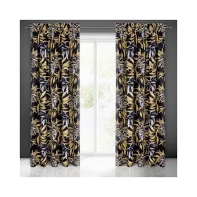   Zoja Pierre Cardin bársony sötétítő függöny Fekete/bézs 140x270 cm