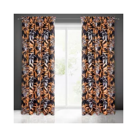   Zoja Pierre Cardin bársony sötétítő függöny Fekete/piros 140x270 cm