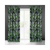 Zoja Pierre Cardin bársony sötétítő függöny Fekete/zöld 140x270 cm