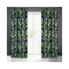   Zoja Pierre Cardin bársony sötétítő függöny Fekete/zöld 140x270 cm