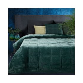 Kristin2 bársony ágytakaró Sötét Menta 170x210 cm