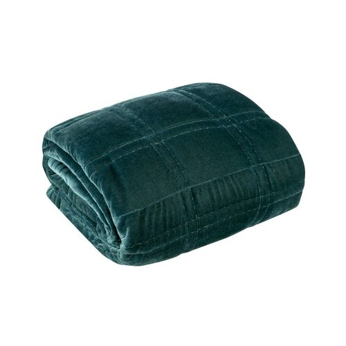 Kristin2 bársony ágytakaró Sötét Menta 170x210 cm