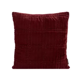 Kristin2 bársony párnahuzat Téglavörös 45x45 cm