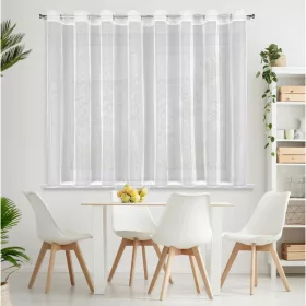   Esel fényes mikrohálós fényáteresztő függöny Fehér 350x150 cm