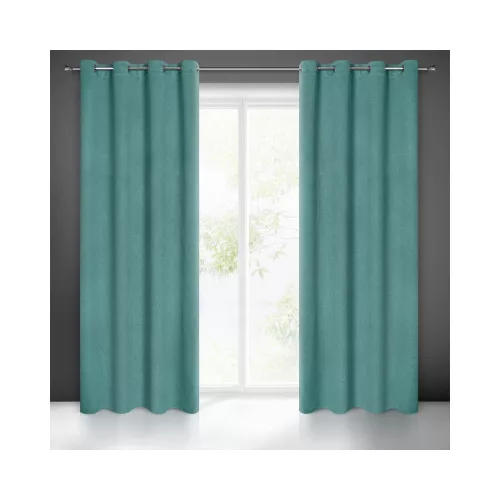 Amaro sötétítő függöny apró szerkezeti mintával Türkiz 135x250 cm