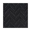Isla áttört geometriai mintás bársony függöny Fekete 140x250 cm