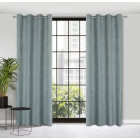   Isla áttört geometriai mintás bársony függöny Acélszürke 140x250 cm