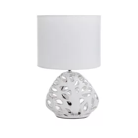   Dakota asztali lámpa matt szövetbúrával Fehér 25x16x40 cm