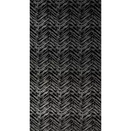 Sara bársony sötétítő függöny Fekete/ezüst 140x250 cm