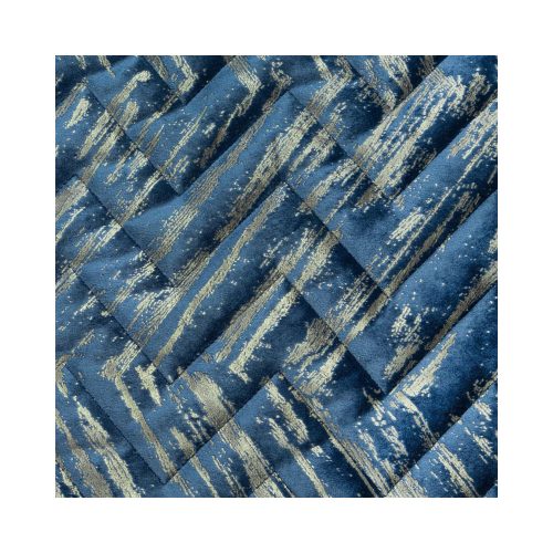 Agata1 bársony ágytakaró Gránátkék/arany 170x210 cm