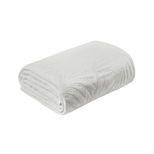 Stone levél mintás ágytakaró Fehér 170x210 cm