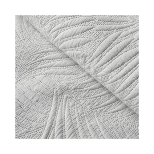 Stone levél mintás ágytakaró Fehér 170x210 cm