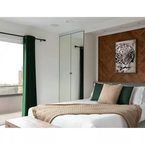 Szőtt akril takaró rojtokkal Gránátkék 130x170 cm