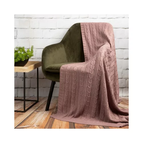 Szőtt akril takaró Rózsaszín 130x170 cm