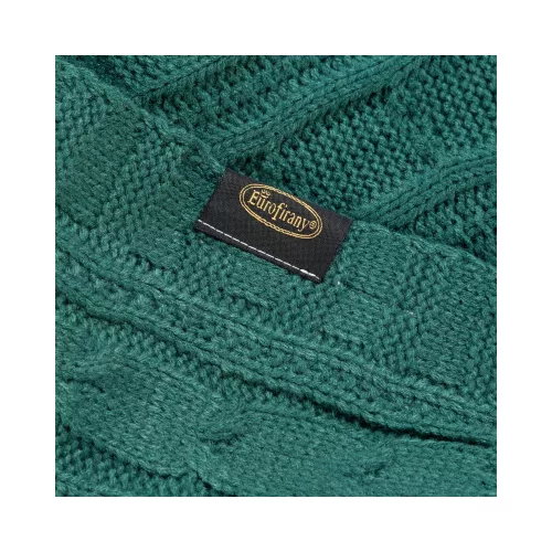 Szőtt akril takaró Sötétzöld 130x170 cm