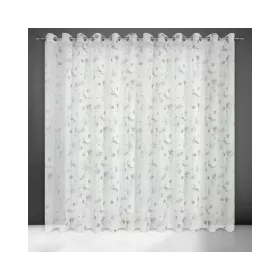   Bessy mintás dekor függöny Fehér/szürke/olívazöld 350x250 cm