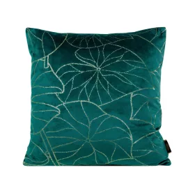   Blink17 bársony párnahuzat Sötét türkiz/világos arany 45x45 cm