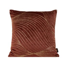   Blink18 bársony párnahuzat Téglavörös/világos arany 45x45 cm