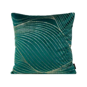   Blink18 bársony párnahuzat Sötét türkiz/világos arany 45x45 cm